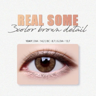 LensMe Noble Mystic 1Day – Real Some 3 Color Brown 日拋 30片裝 (000/100-700度門市現貨)